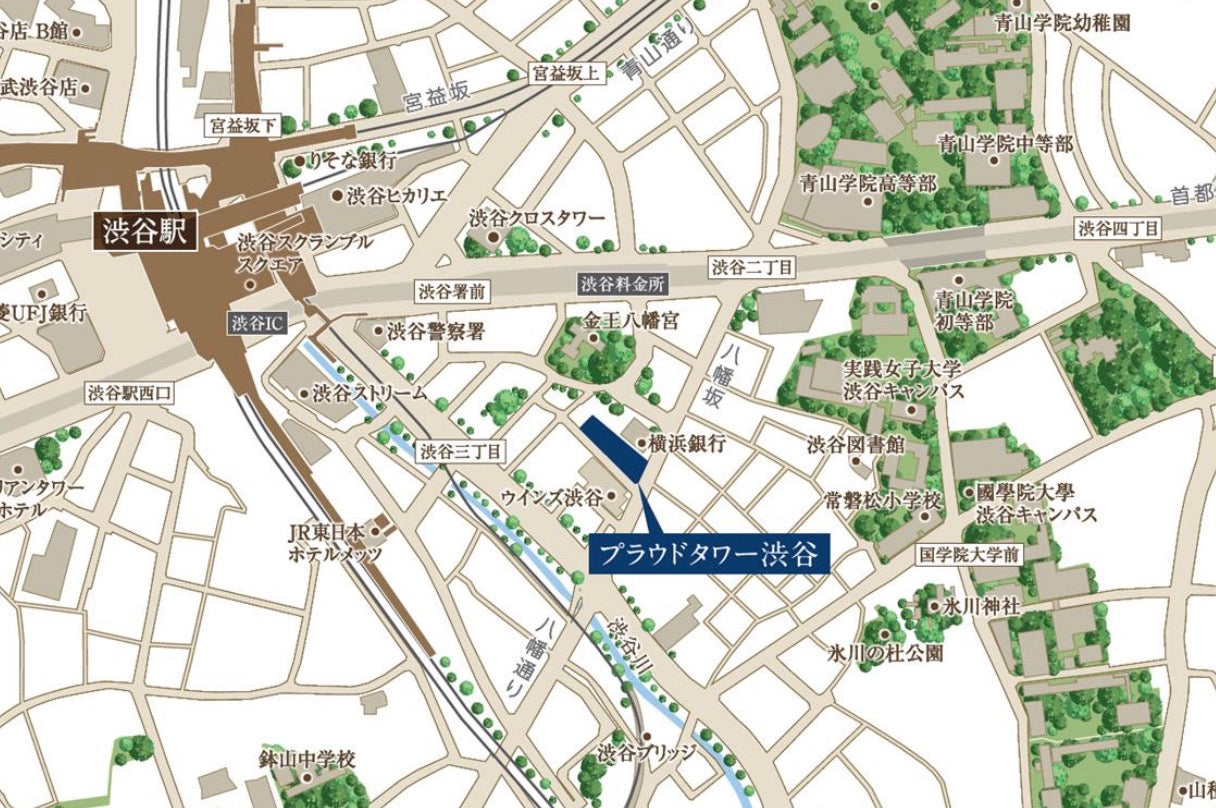 プラウドタワー渋谷（26階 最上階ペントハウス）