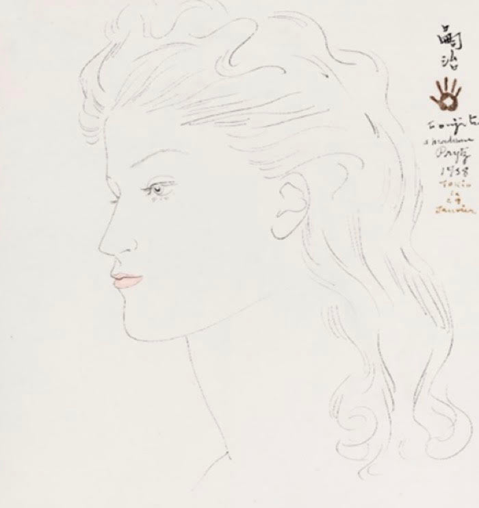 藤田 嗣治「金髪女性の横顔」