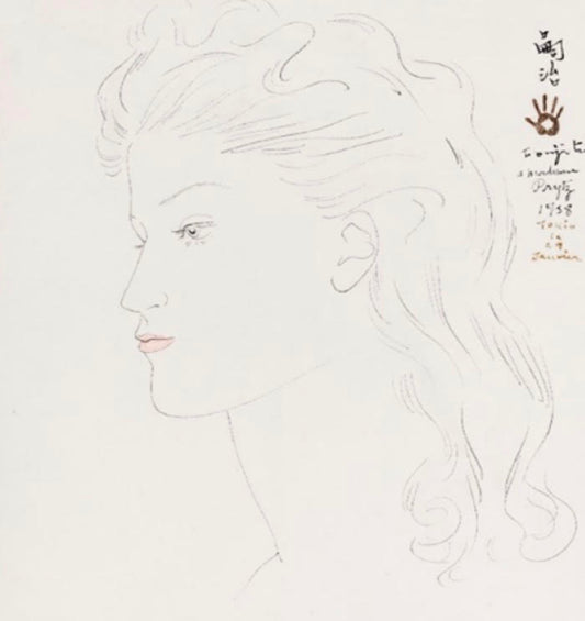 藤田 嗣治「金髪女性の横顔」